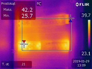 ADM Technologies- termowizja w przemyśle - nagrzewające się elementy elektryczne